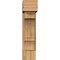 Ekena Millwork Balboa Block Rough Sawn Bracket w/ Offset Brace, Western Red Cedar, 8"W x 22"D x 34"H BKT0806X22X34BOA05RWR - alternate 2